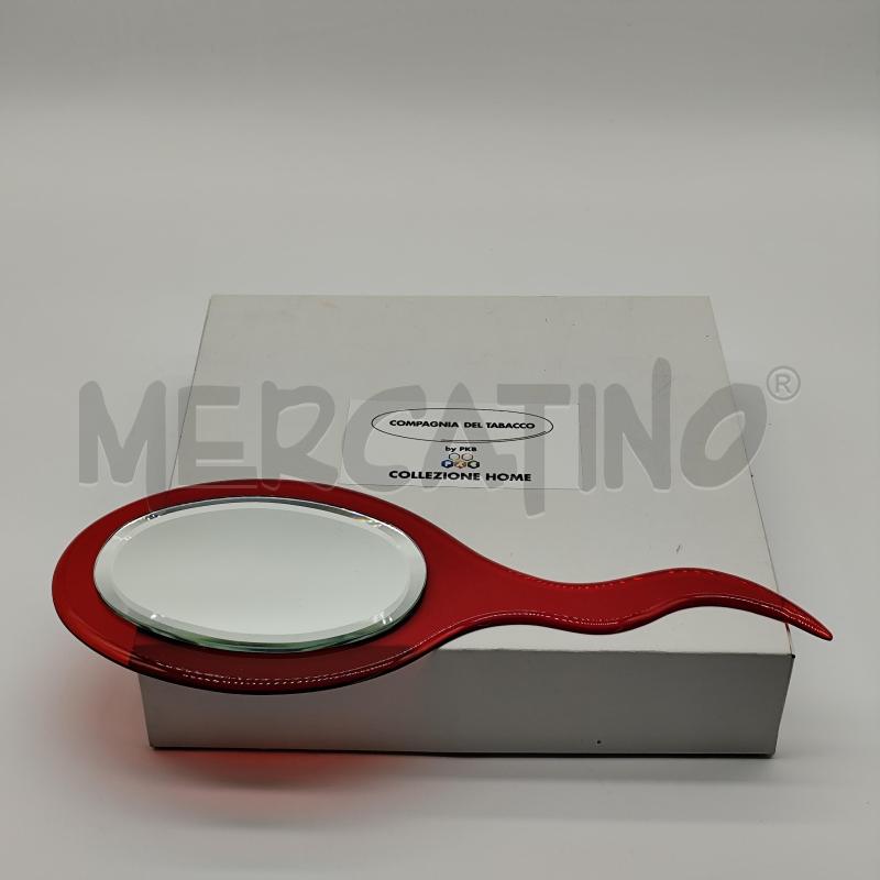 SPECCHIO COMPAGNIA DEL TABACCO RESINA ROSSO | Mercatino dell'Usato Corbetta 1