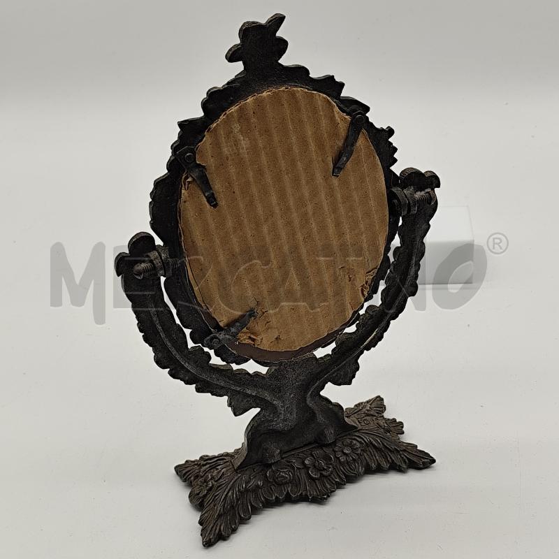 SPECCHIO METALLO OVALE BASCULANTE 28CM | Mercatino dell'Usato Corbetta 3