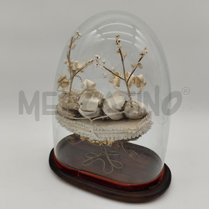 STATUA MARIA BAMBINA CUPOLA BASE FETTUCCIA RASO ROSSO | Mercatino dell'Usato Corbetta 3