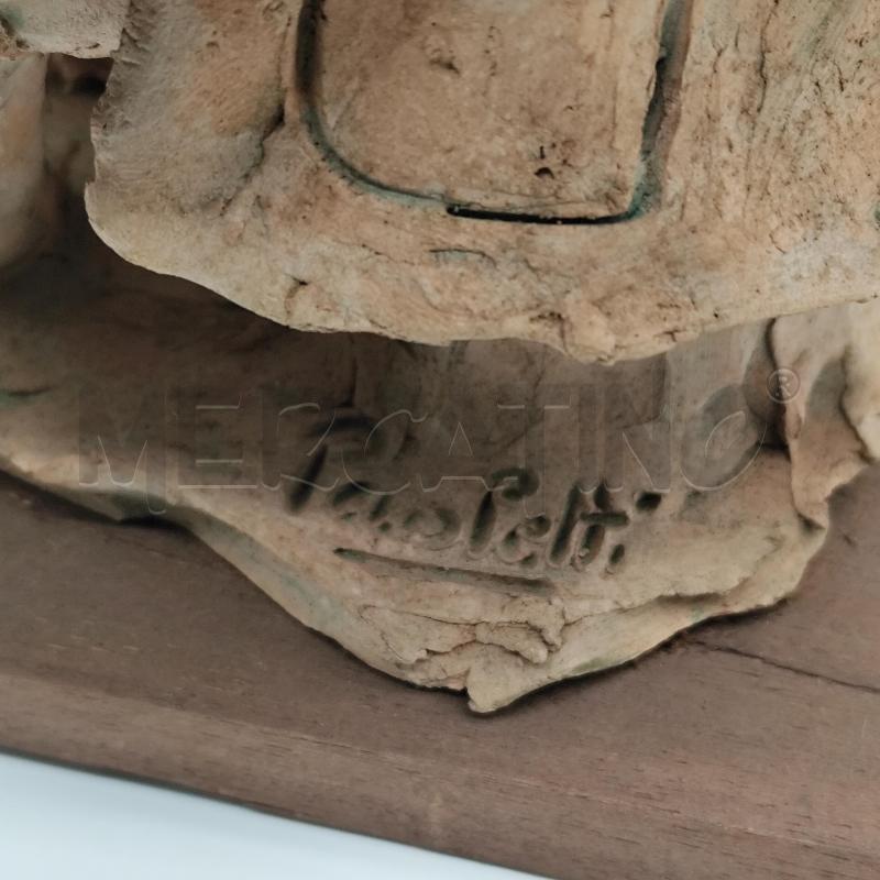 STATUA PAOLETTI IN TERRACOTTA UOMO CHE LEGGE | Mercatino dell'Usato Corbetta 2