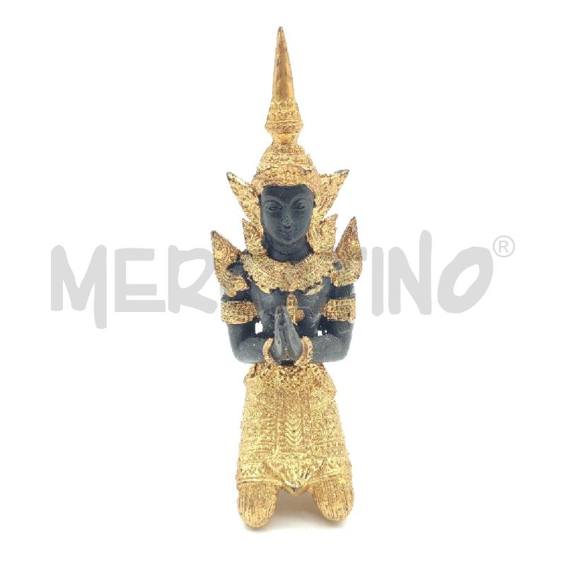 STATUA TEPPANOM BUDDHA IN METALLO DORATO | Mercatino dell'Usato Corbetta 1