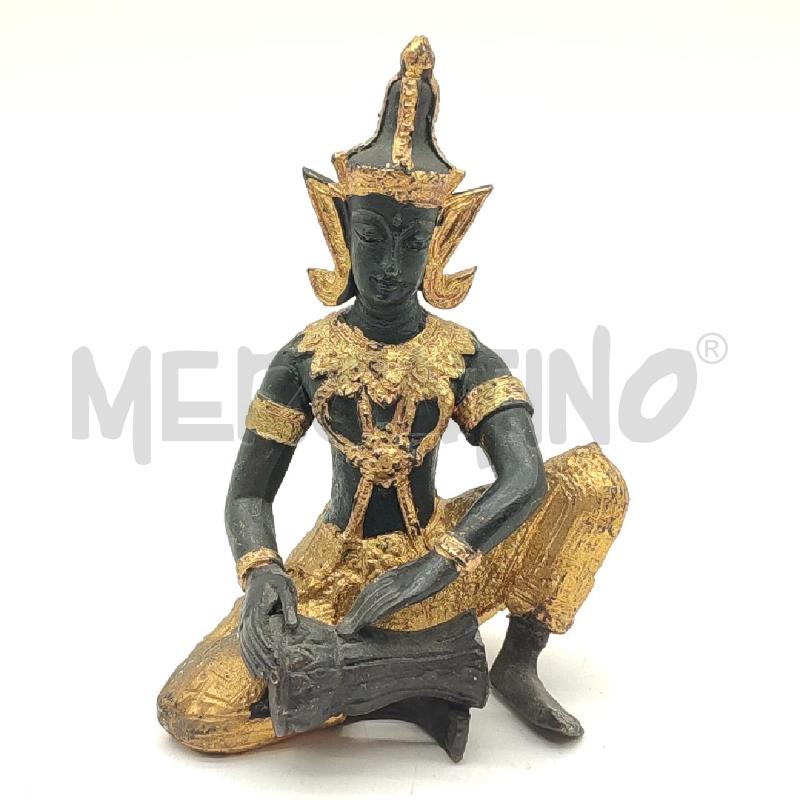 STATUA TEPPANOM BUDDHA IN METALLO DORATO | Mercatino dell'Usato Corbetta 1