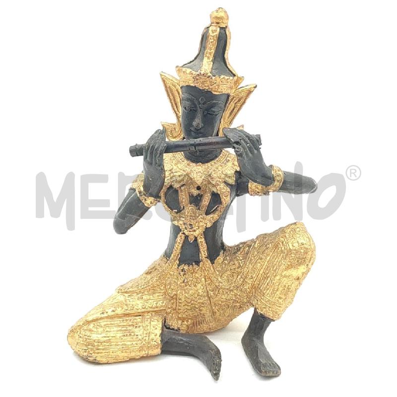 STATUA TEPPANOM BUDDHA IN METALLO DORATO | Mercatino dell'Usato Corbetta 1