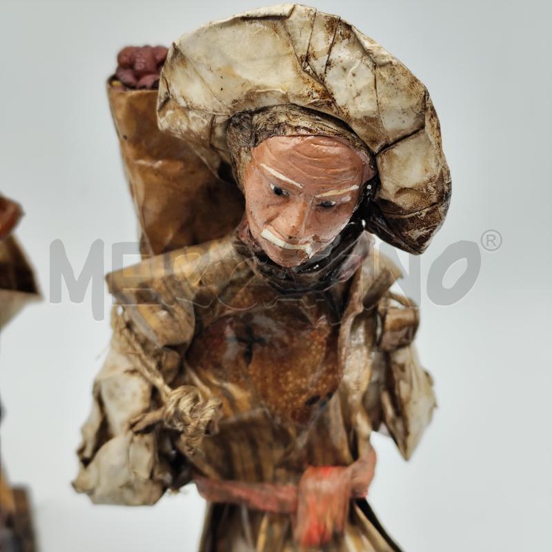 STATUE IN CARTAPESTA 30CM COPPIA CONTADINI | Mercatino dell'Usato Corbetta 3
