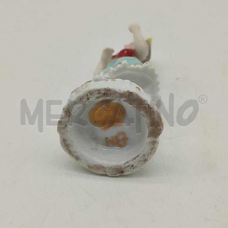 STATUINA CERAMICA DONNA CAPPELLO GIALLO | Mercatino dell'Usato Corbetta 3