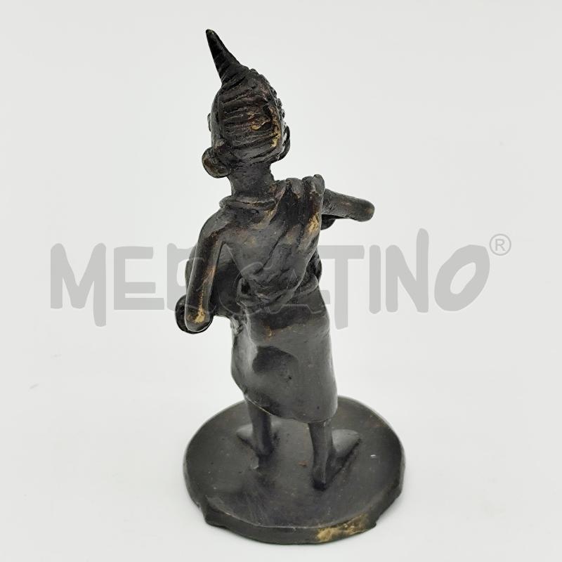STATUINA ETNICA IN BRONZO DONNA CON VASO | Mercatino dell'Usato Corbetta 2