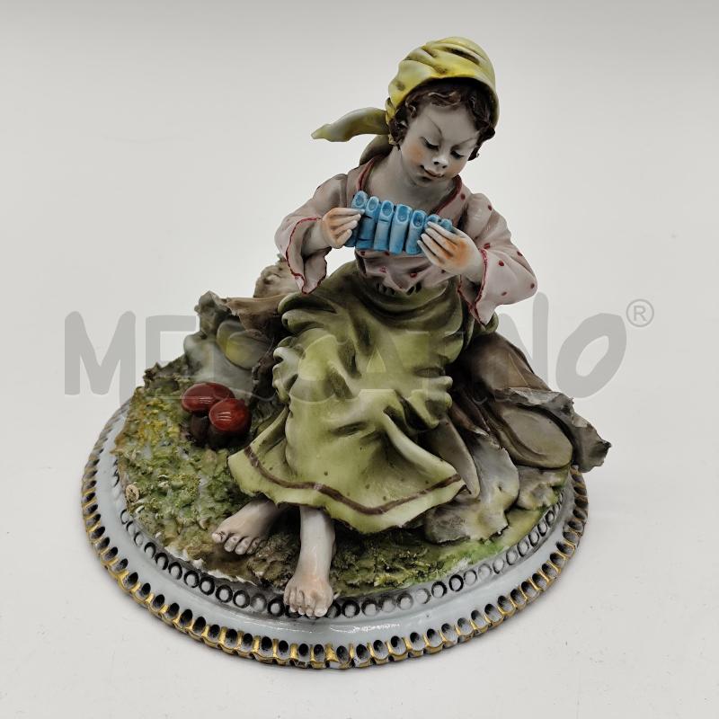 STATUINA N BIMBA CHE SUONA FLAUTO DI PAN | Mercatino dell'Usato Corbetta 1