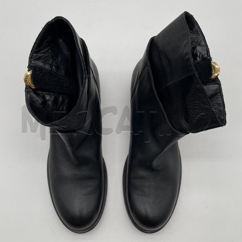 STIVALETTI DONNA ELENA IACHI NERO PELLE DOPPIA ZIP DORATA | Mercatino dell'Usato Corbetta 4