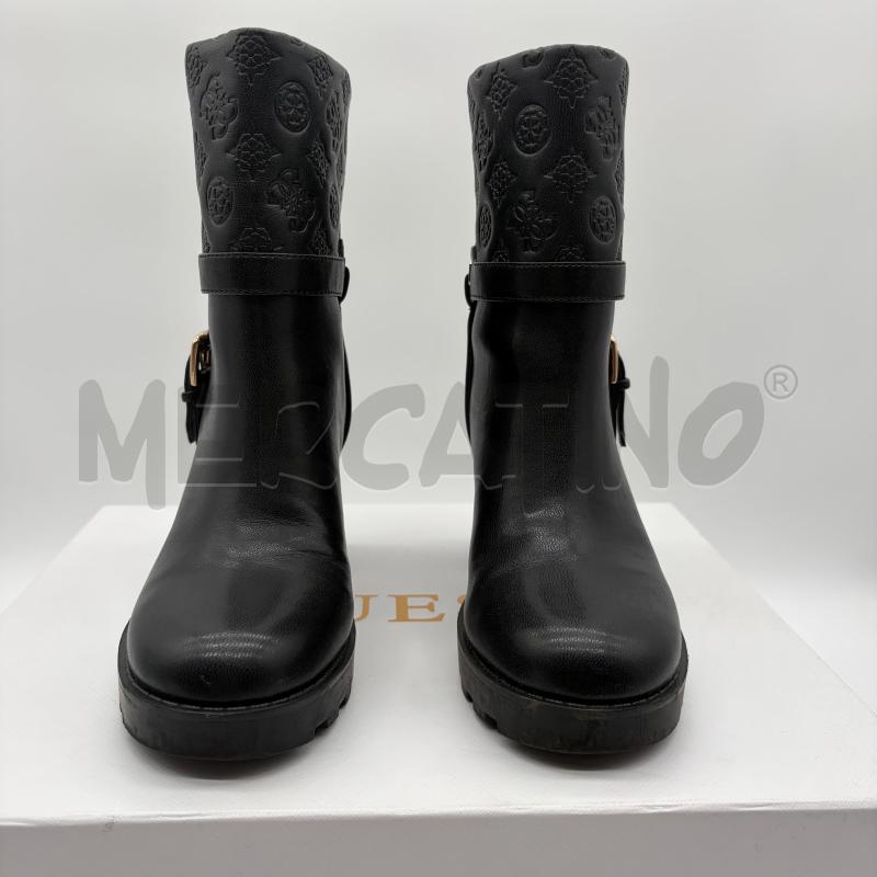 STIVALETTI DONNA GUESS NERO SINT RISV MONOGRAM TACCO | Mercatino dell'Usato Corbetta 2