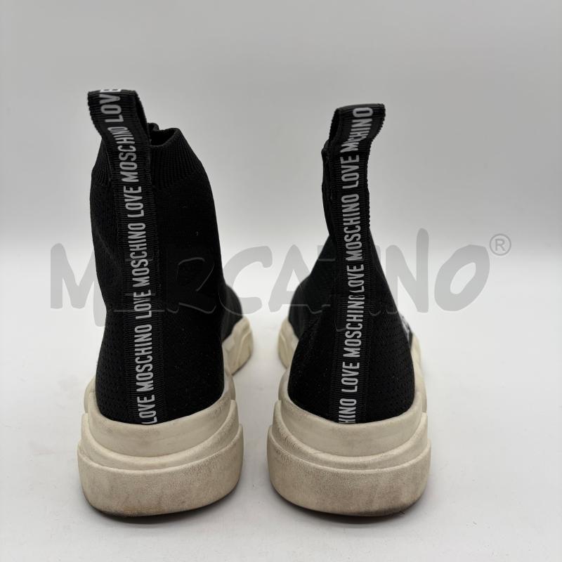STIVALETTI DONNA LOVE MOSCHINO NERO TESS SCRITTA | Mercatino dell'Usato Corbetta 2