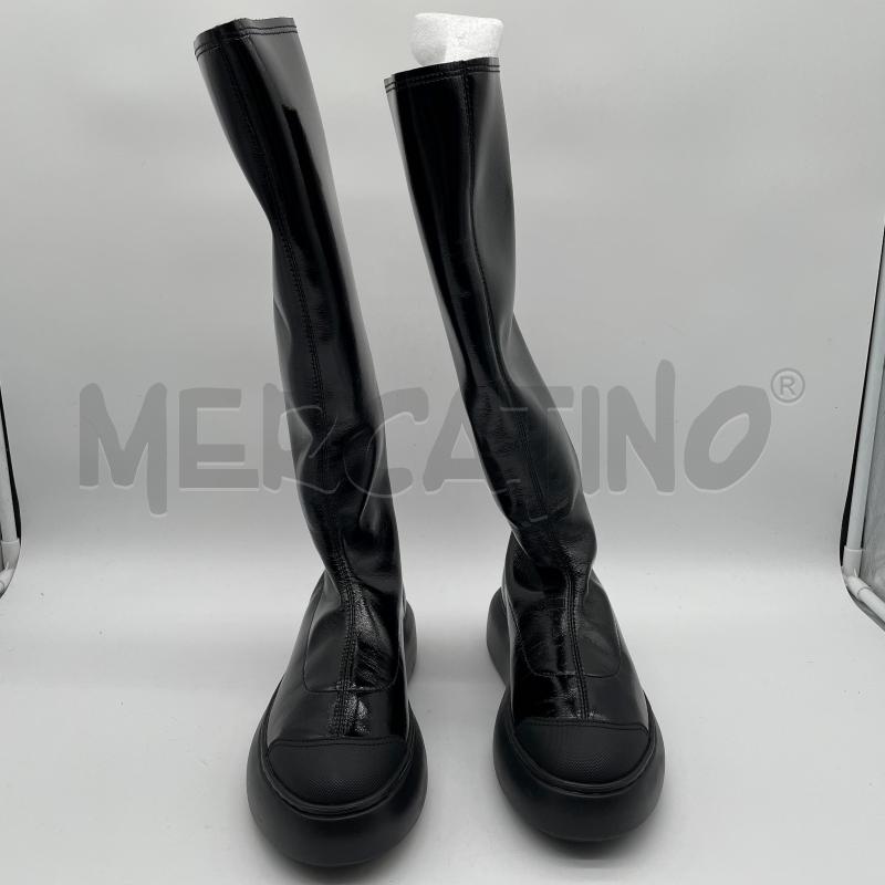 STIVALI DONNA ARMANI EXCHANGE NERO VERNICE STRISCE  | Mercatino dell'Usato Corbetta 1