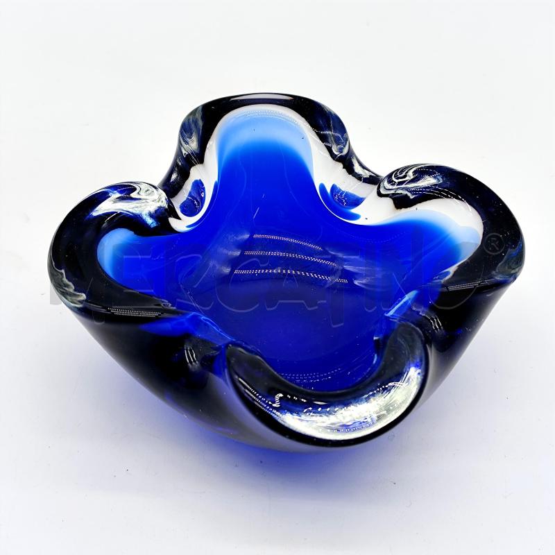 SVUOTATASCHE VETRO DI MURANO BLU | Mercatino dell'Usato Corbetta 1