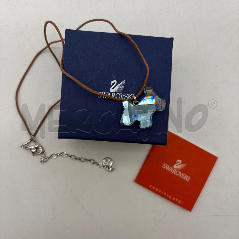 SWAROVSKI COLLANA CIONDOLO CANE AZZURRO | Mercatino dell'Usato Corbetta 1