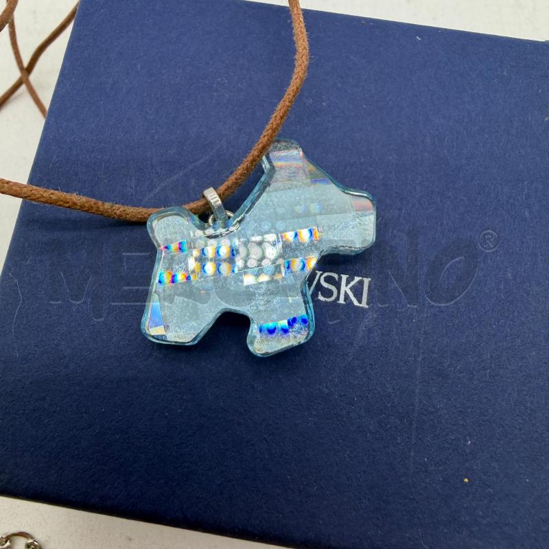 SWAROVSKI COLLANA CIONDOLO CANE AZZURRO | Mercatino dell'Usato Corbetta 2