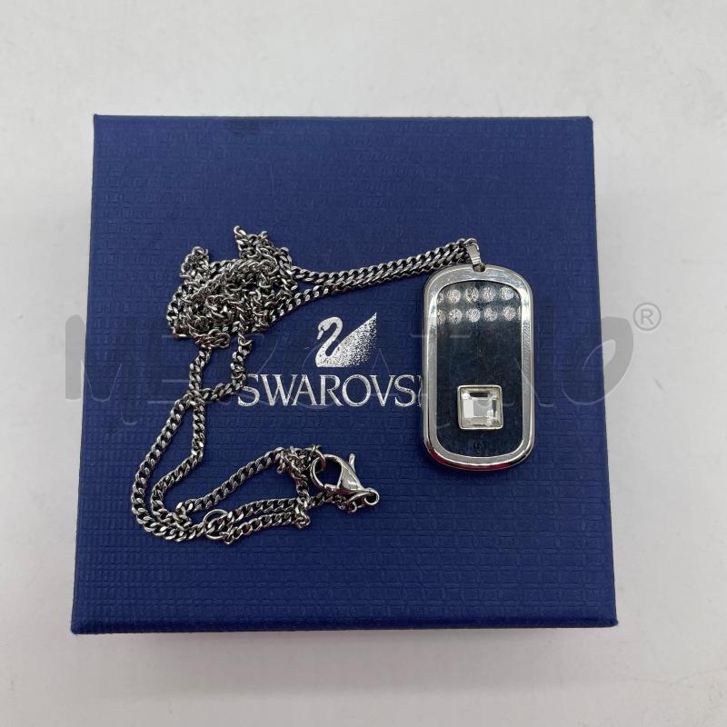 SWAROVSKI COLLANA CIONDOLO EFFETTO MARMORIZZATO BLU | Mercatino dell'Usato Corbetta 2