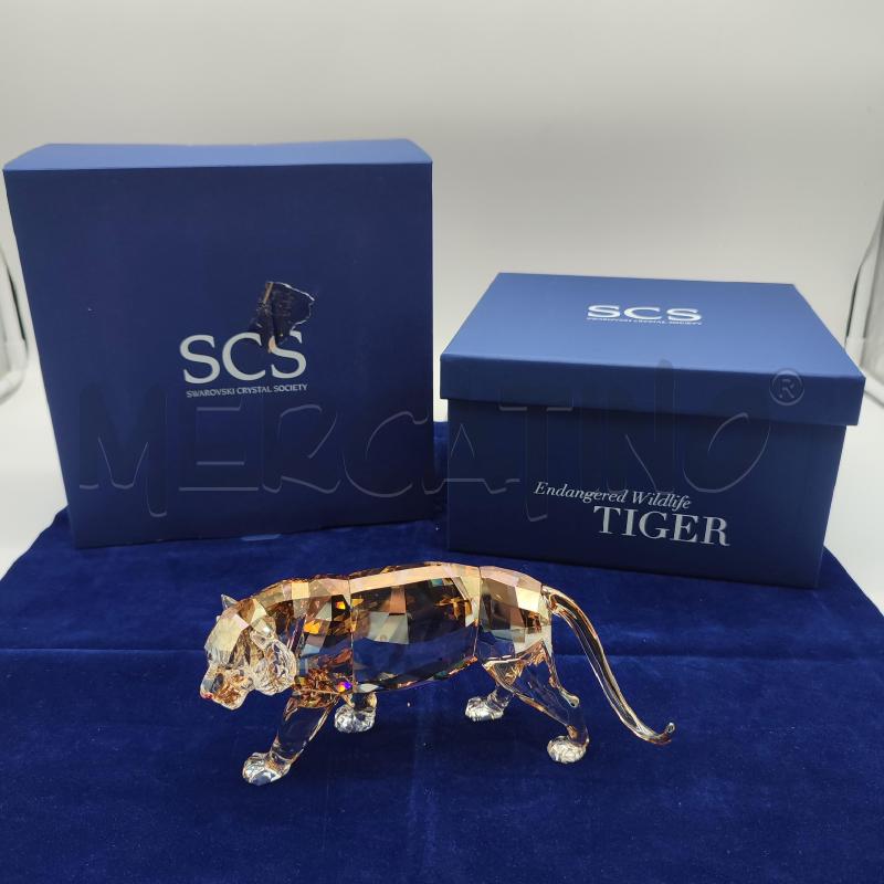 SWAROVSKI ENDANGERED WILDLIFE TIGER TIGRE 000 145 | Mercatino dell'Usato Corbetta 1