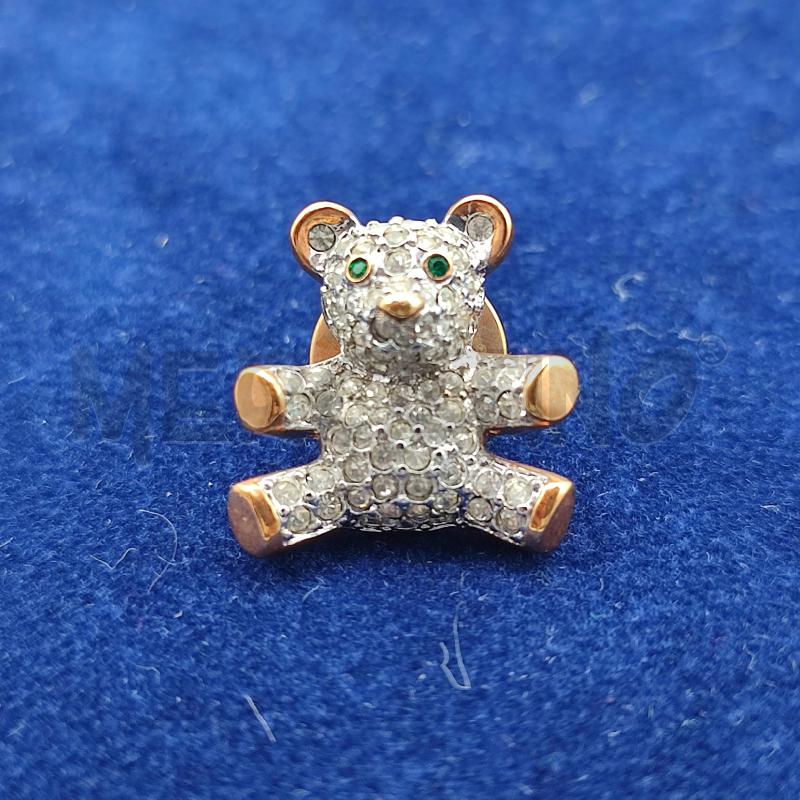 SWAROVSKI SPILLA ORSETTO 2CM SENZA SCATOLA | Mercatino dell'Usato Corbetta 1
