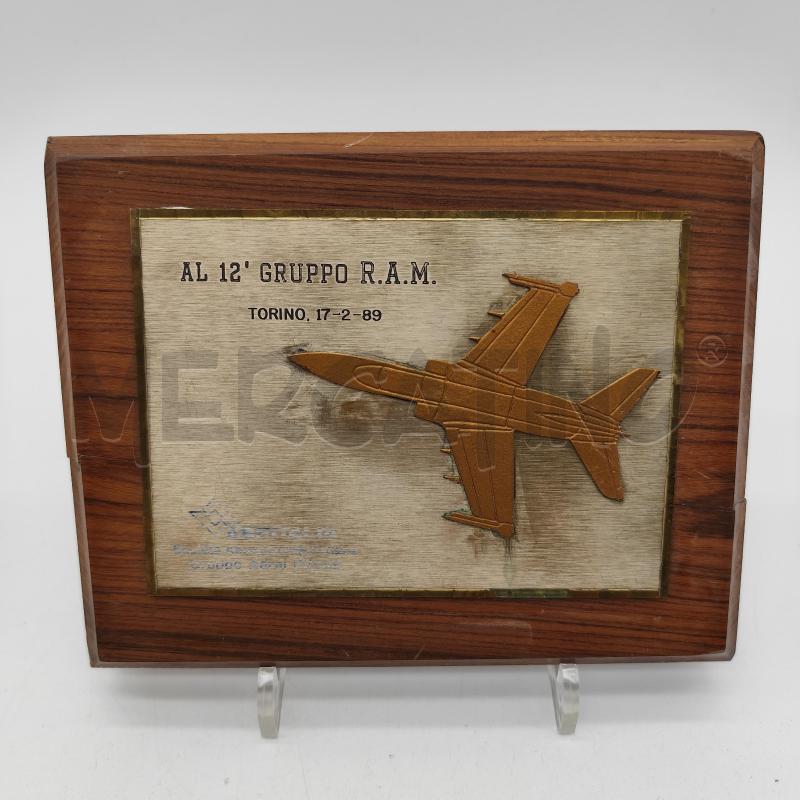 TARGA AL 12' GRUPPO R.A.M TORINO BASE LEGNO | Mercatino dell'Usato Corbetta 1