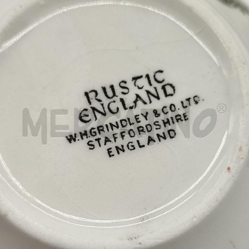 TAZZE CONSOMME 5+5 RUSTIC ENGLAND TONI BIANCO/NERO | Mercatino dell'Usato Corbetta 2