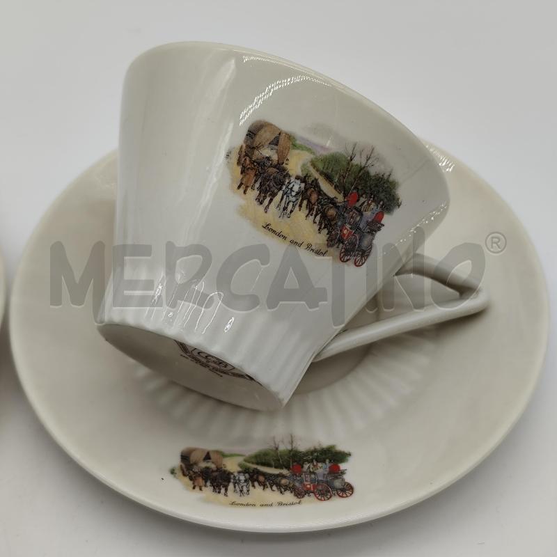 TAZZE COPPIA CCB IMPEIAL CROWN STONE CARROZZA | Mercatino dell'Usato Corbetta 2