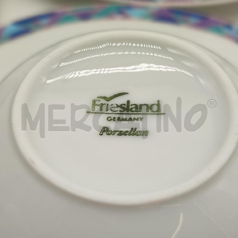 TAZZE SERVIZIO DA 12 FRIESLAND TRIANGOLI BLU/AZZ/VIOLA | Mercatino dell'Usato Corbetta 2