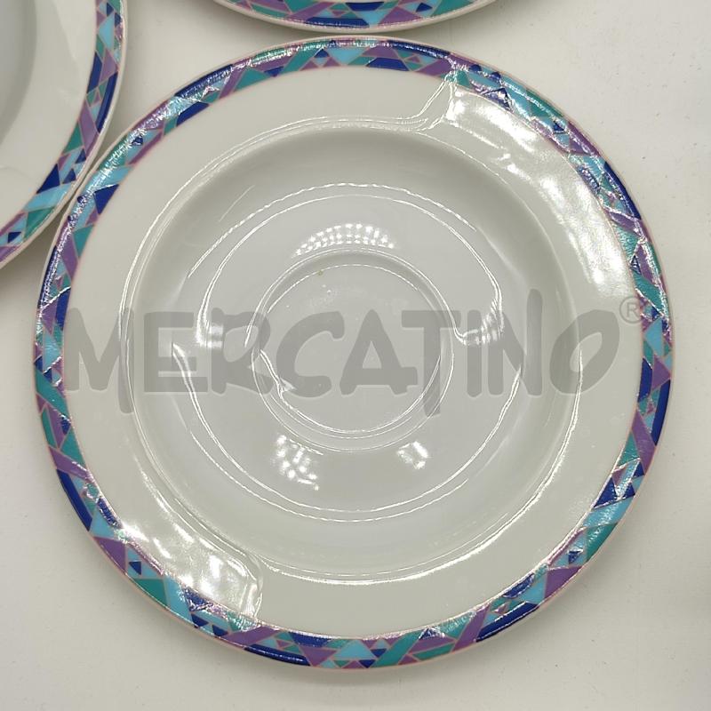 TAZZE SERVIZIO DA 12 FRIESLAND TRIANGOLI BLU/AZZ/VIOLA | Mercatino dell'Usato Corbetta 4