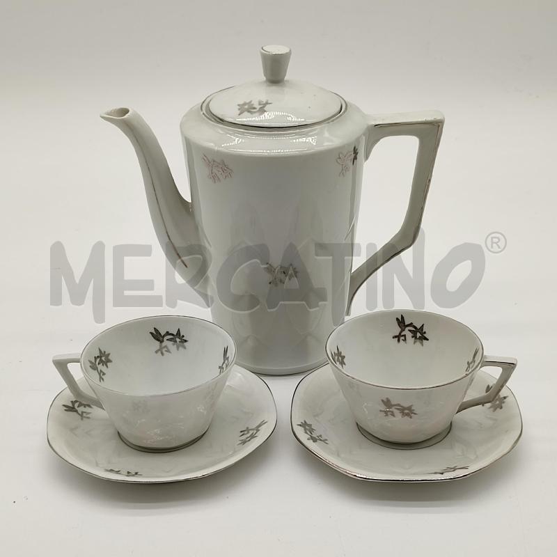 TAZZINE COPPIA RICHARD GINORI BIANCO FIORI STELLE ARGENTATE | Mercatino dell'Usato Corbetta 1