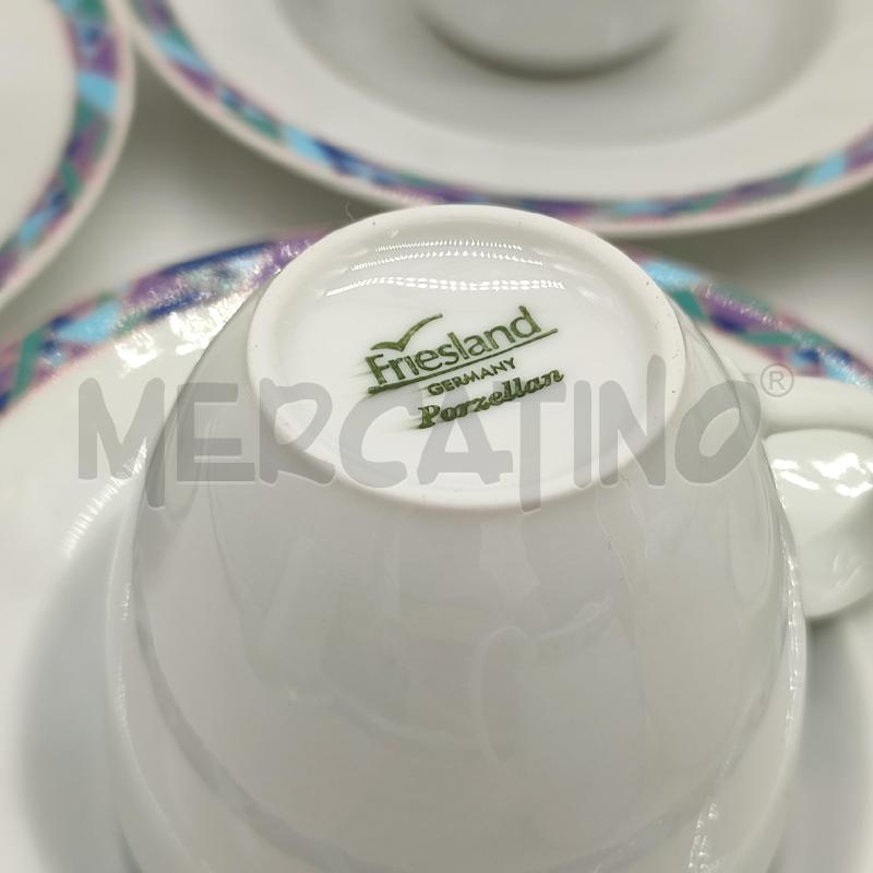 TAZZINE SERVIZIO DA 12 FRIESLAND TRIANGOLI BLU/AZZ/VIOLA | Mercatino dell'Usato Corbetta 2