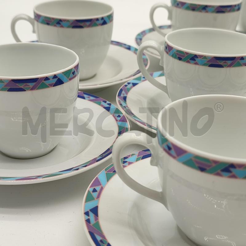 TAZZINE SERVIZIO DA 12 FRIESLAND TRIANGOLI BLU/AZZ/VIOLA | Mercatino dell'Usato Corbetta 3