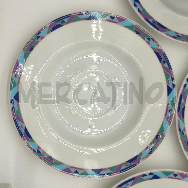 TAZZINE SERVIZIO DA 12 FRIESLAND TRIANGOLI BLU/AZZ/VIOLA | Mercatino dell'Usato Corbetta 4