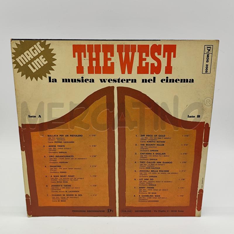THE WEST LA MUSICA WESTERN NEL CINEMA 33 LP | Mercatino dell'Usato Corbetta 2