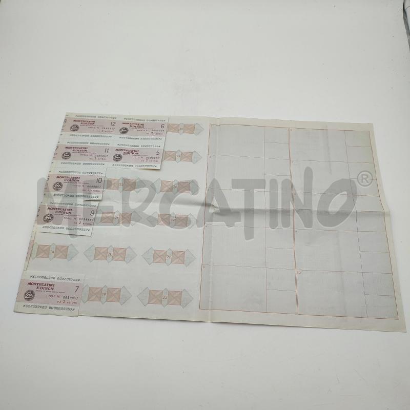 TITOLI AZIONARI MONTECATINI EDISON | Mercatino dell'Usato Corbetta 3