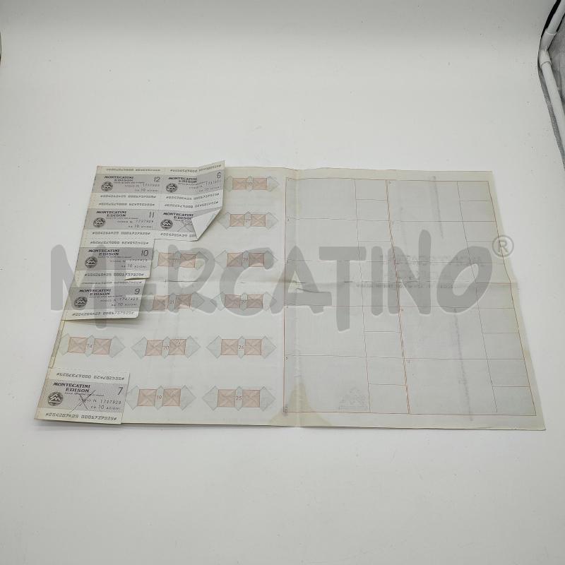 TITOLI AZIONARI MONTECATINI EDISON | Mercatino dell'Usato Corbetta 3