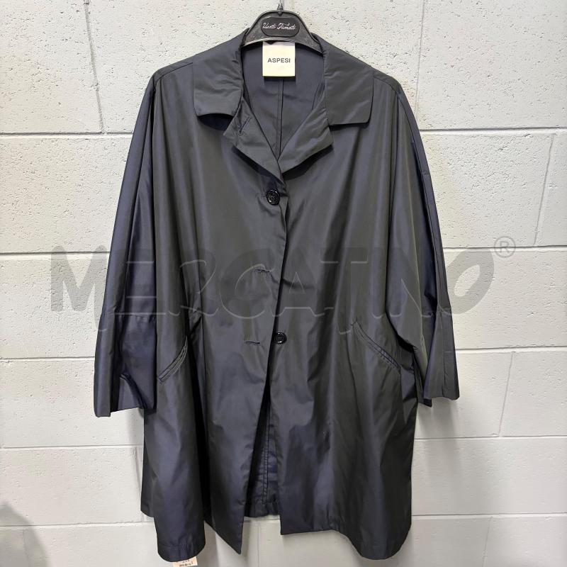 TRENCH DONNA ASPESI BLU AMPIO CANGIANTE | Mercatino dell'Usato Corbetta 1