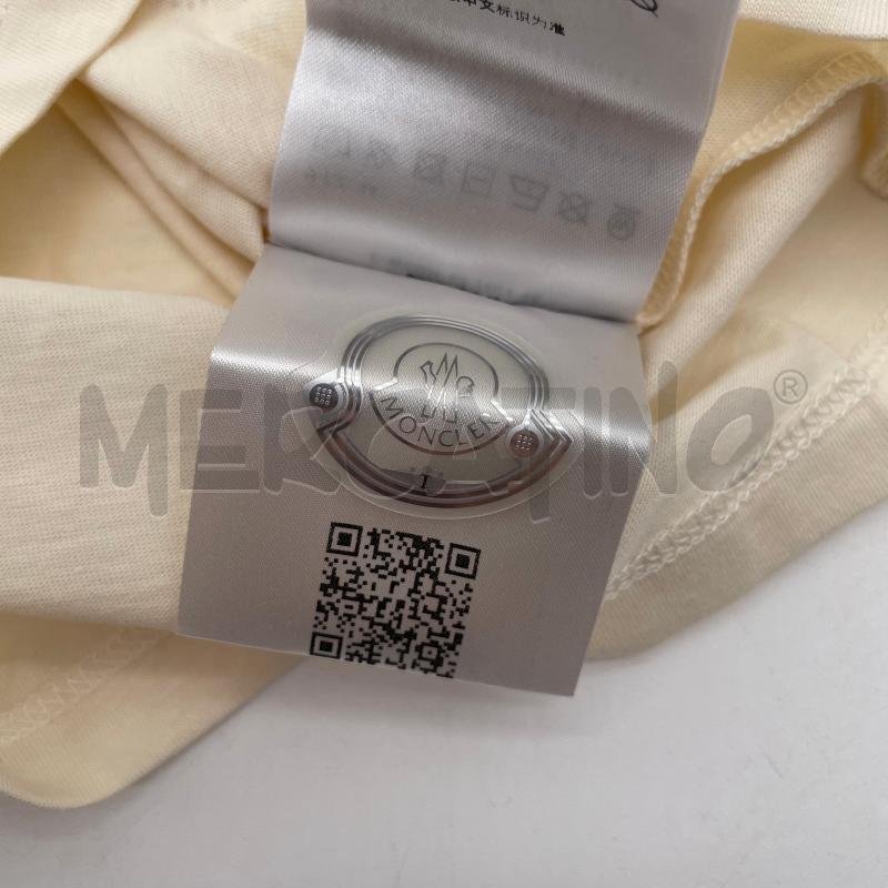 T SHIRT BAMBINO MONCLER PANNA LOGO CRISTALLI | Mercatino dell'Usato Corbetta 4
