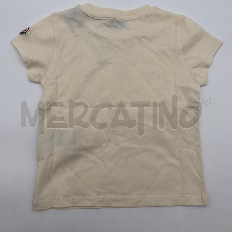 T SHIRT BAMBINO MONCLER PANNA LOGO CRISTALLI | Mercatino dell'Usato Corbetta 5