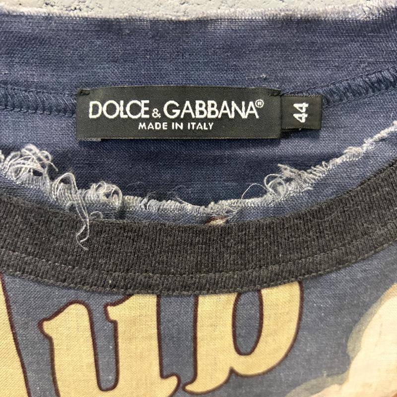 T SHIRT UOMO DOLCE&GABBANA LINO PALERMO JAZZ PRINTED SCOLLO SFILATO | Mercatino dell'Usato Corbetta 2