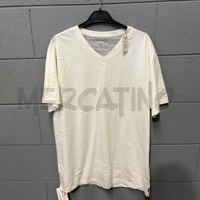 T SHIRT UOMO ELEVENTY SCOLLO V BIANCO ELEVENTY | Mercatino dell'Usato Corbetta 1