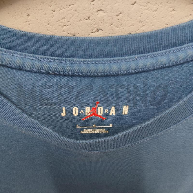 T SHIRT UOMO JORDAN BLU SCRITTA LOGO NERO/GISLLO | Mercatino dell'Usato Corbetta 2