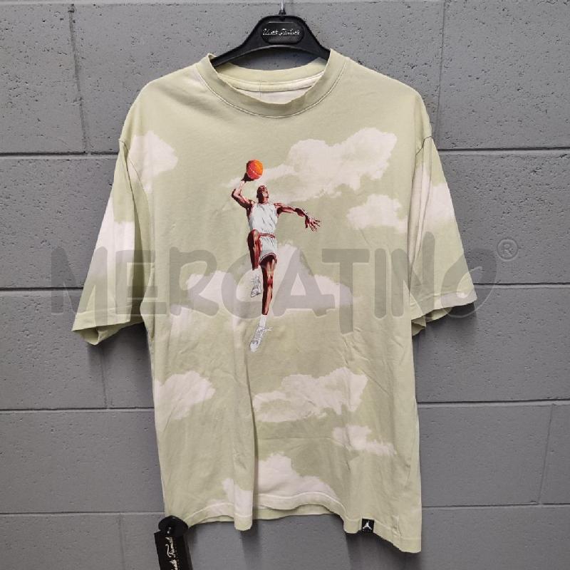 T SHIRT UOMO JORDAN VERDE MICHAEL NUVOLE | Mercatino dell'Usato Corbetta 1