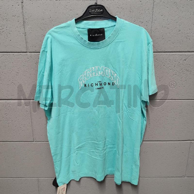 T SHIRT UOMO RICHMOND AZZ SCRITTA LOGO CUC BIANCO | Mercatino dell'Usato Corbetta 1