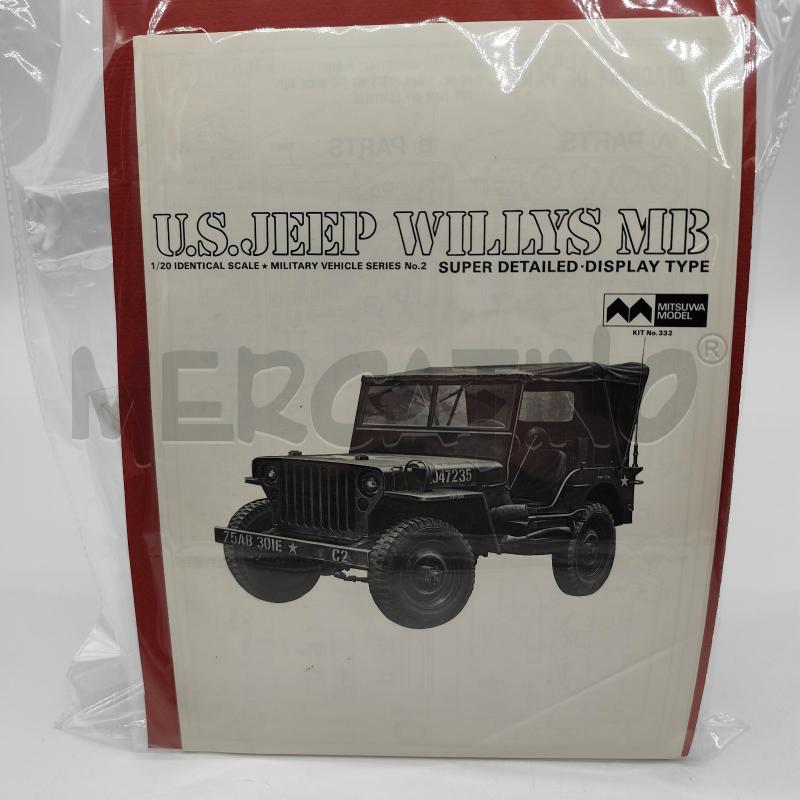 U.S. JEEP WILLYS MB MITSUWA MODEL 1/20 MODELLINO  | Mercatino dell'Usato Corbetta 1