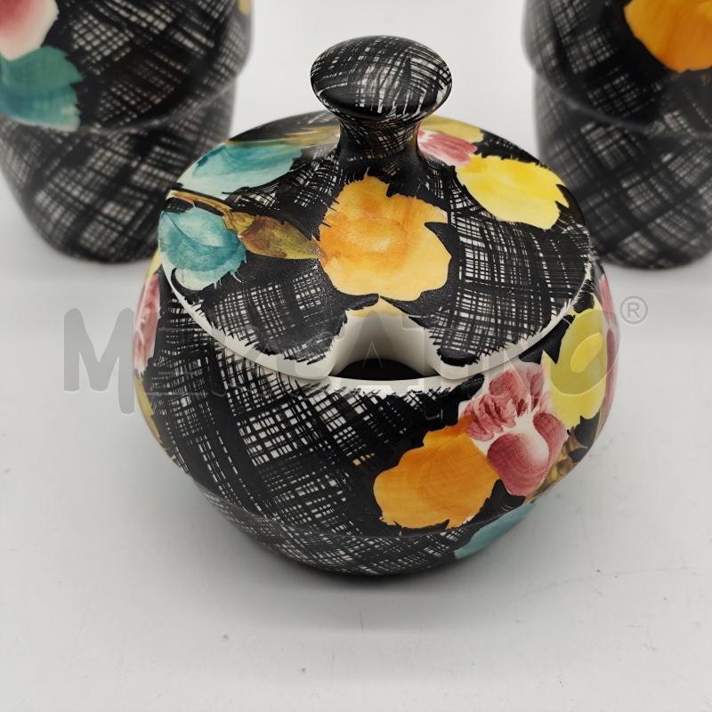 VASETTI 3PZ DEAM LAVENO NERO FIORI | Mercatino dell'Usato Corbetta 2