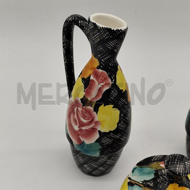 VASETTI 3PZ DEAM LAVENO NERO FIORI | Mercatino dell'Usato Corbetta 3