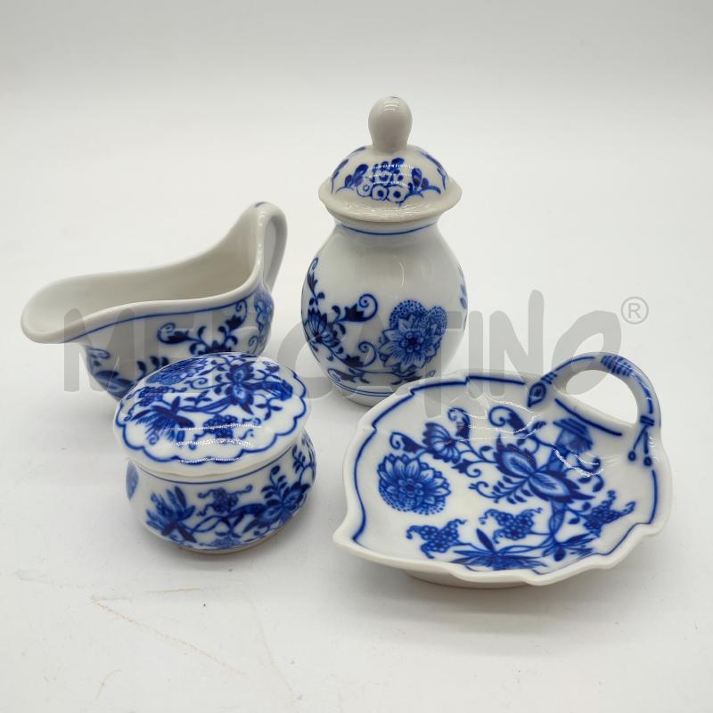 VASETTI CERAMICA ZWEBELMUSTER 4PZ  | Mercatino dell'Usato Corbetta 1