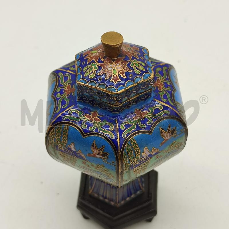 VASETTO CLOISONNE TONI BLU | Mercatino dell'Usato Corbetta 2