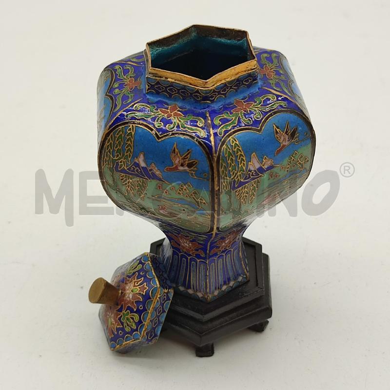 VASETTO CLOISONNE TONI BLU | Mercatino dell'Usato Corbetta 3