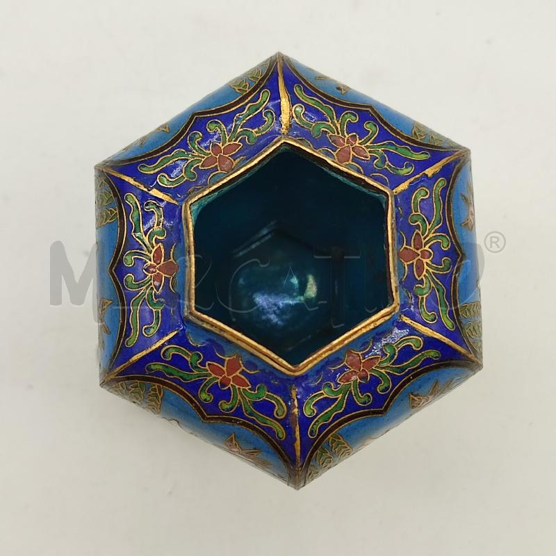 VASETTO CLOISONNE TONI BLU | Mercatino dell'Usato Corbetta 4
