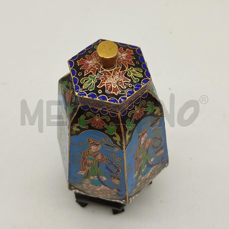 VASETTO CLOISONNE TONI BLU | Mercatino dell'Usato Corbetta 2