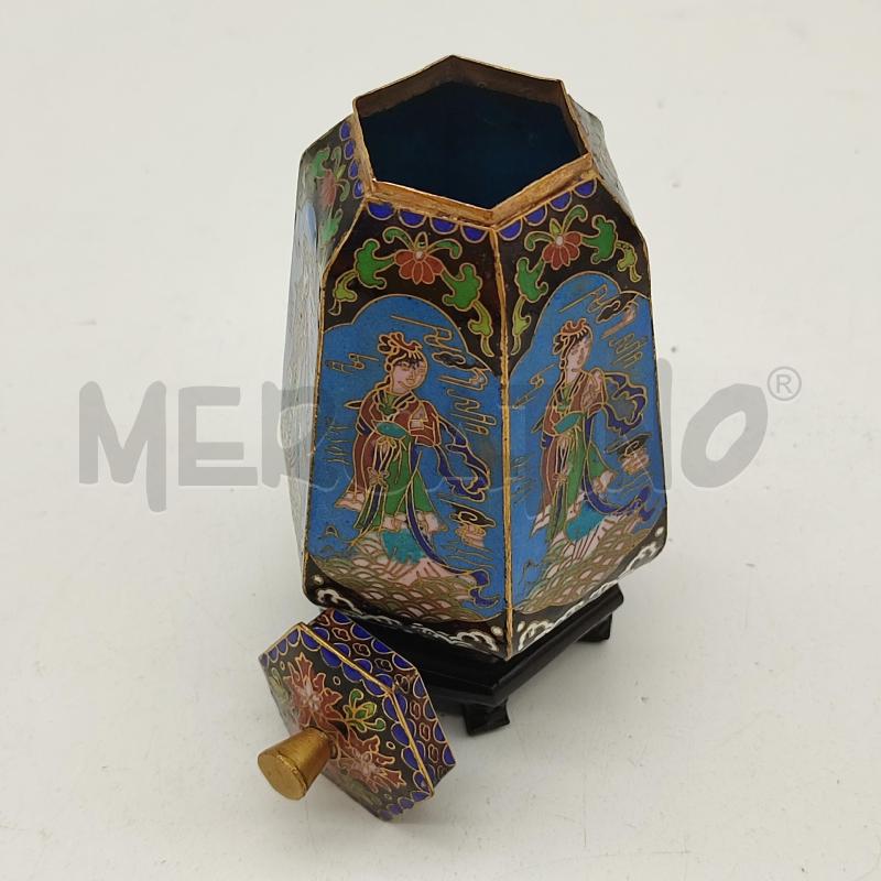 VASETTO CLOISONNE TONI BLU | Mercatino dell'Usato Corbetta 3